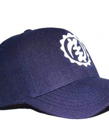 White on Navy Blue Baseball Cap