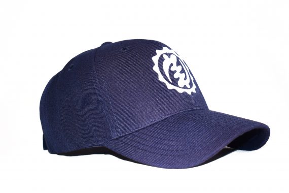 White on Navy Blue Baseball Cap