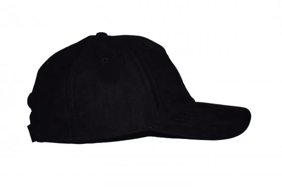 Suede Black on Black Baseball Cap