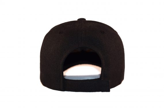 Classic White on Black Baseball Cap