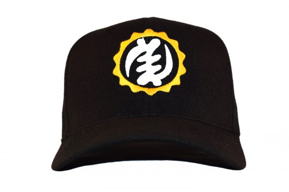 Black with Gold and White Logo – Front