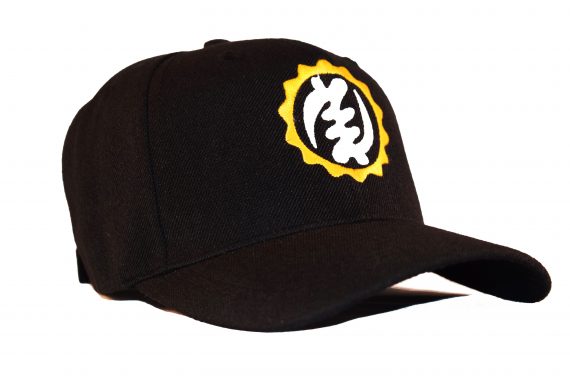 Classic Black with Gold and White Baseball Cap