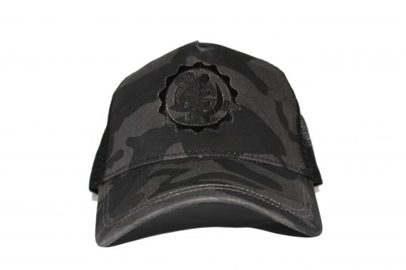 Black on Black Camo Trucker Cap