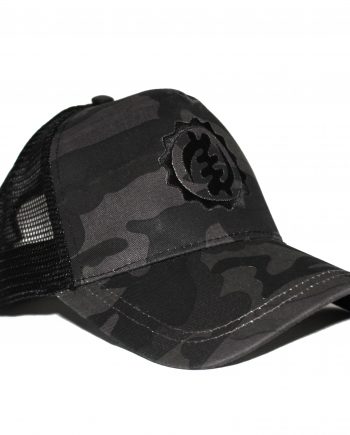 Black on Black Camo Trucker Cap