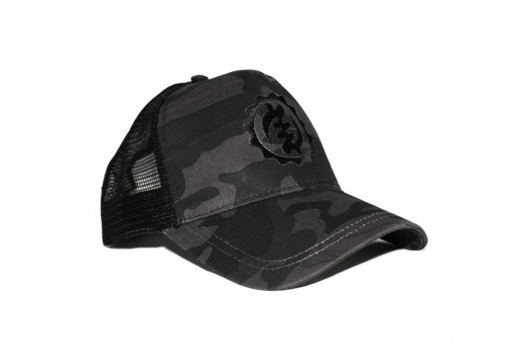 Black on Black Camo Trucker Cap