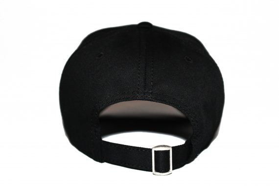 White on Black Baseball Cap