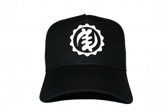 White on Black Baseball Cap