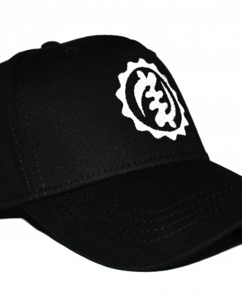 White on Black Baseball Cap