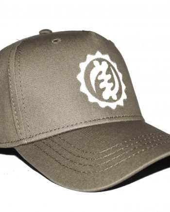 White on Khaki/Olive Baseball Cap