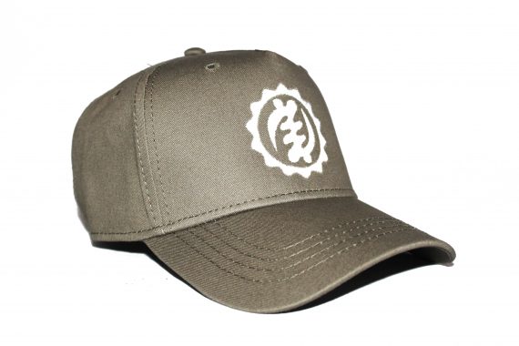 White on Khaki/Olive Baseball Cap