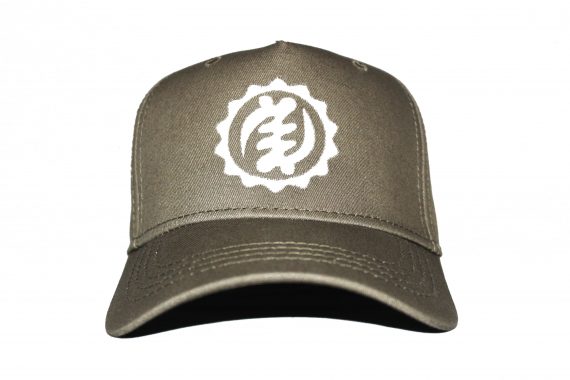 White on Khaki/Olive Baseball Cap