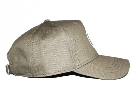 White on Khaki/Olive Baseball Cap