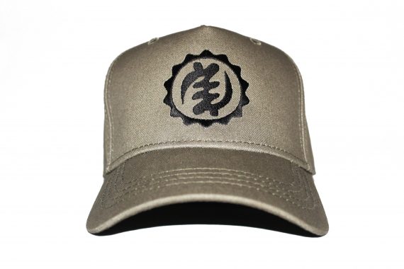 Black on Khaki/Olive Baseball Cap