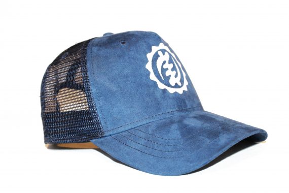 White on Suede Blue (with mesh)
