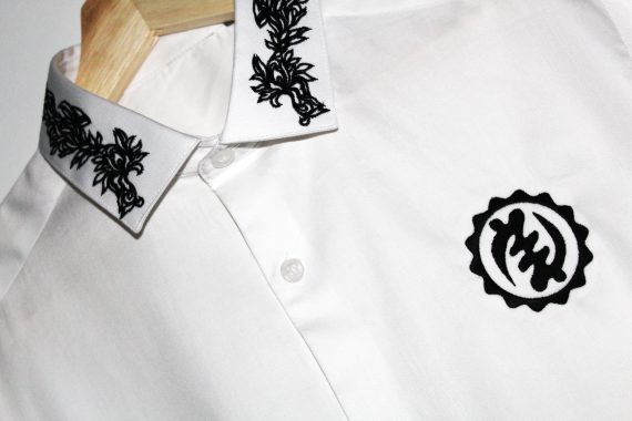 Embroidered Collar Shirt