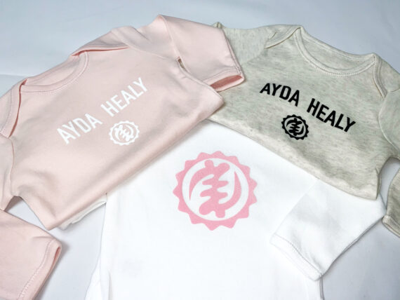 Personalised Baby Girl Bodysuit x3