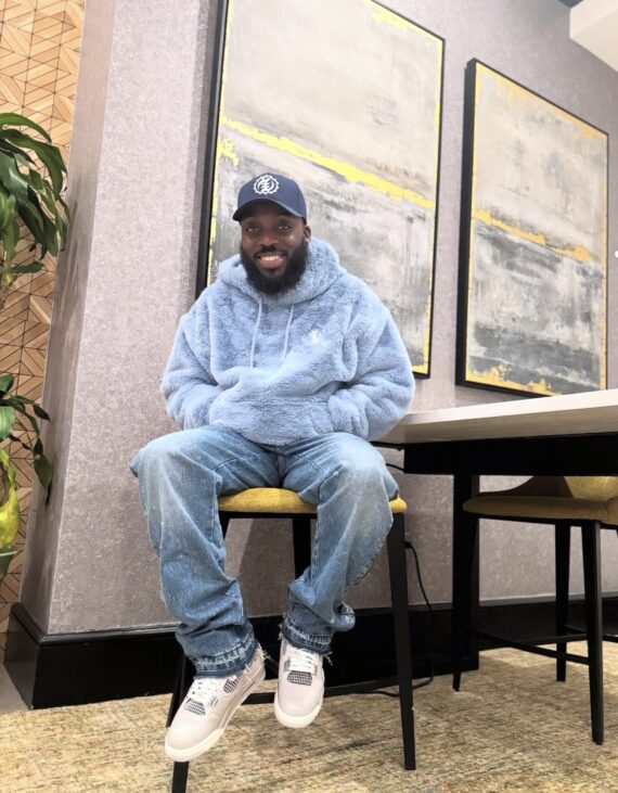 Washed Blue Teddy Hoodie