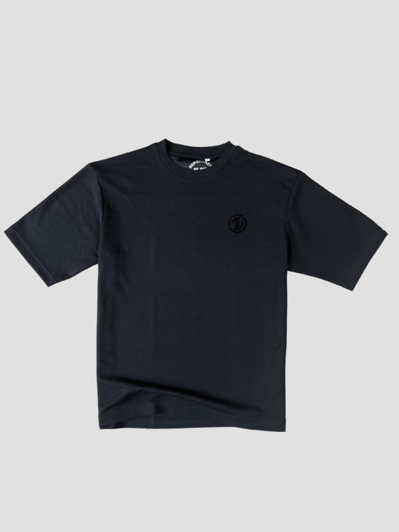 OVERSIZED CREW NECK T-SHIRT - ALL BLACK
