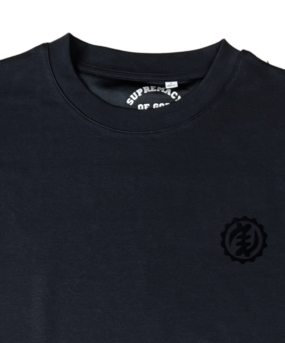 OVERSIZED CREW NECK T-SHIRT - ALL BLACK