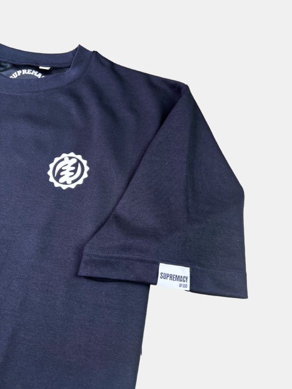 OVERSIZED CREW NECK T-SHIRT - BLACK/WHITE