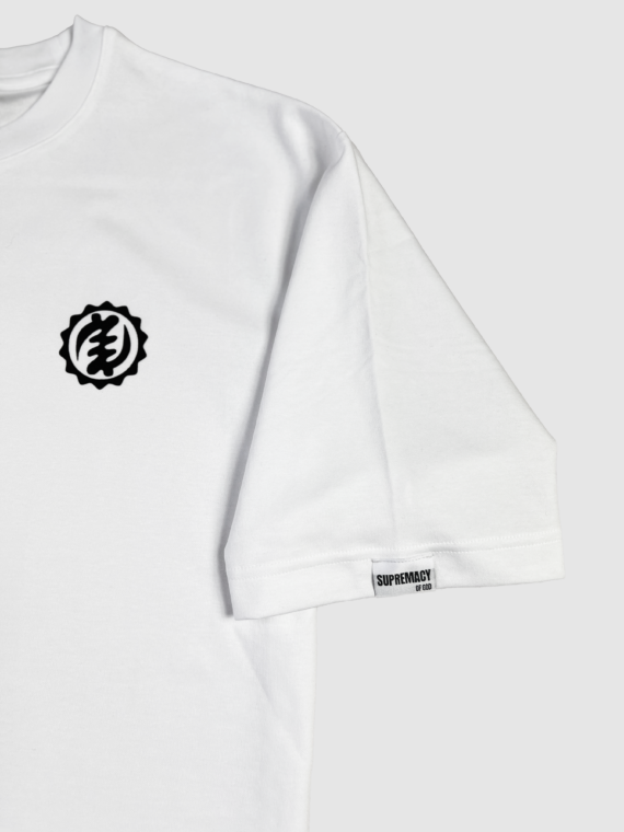 OVERSIZED CREW NECK T-SHIRT - WHITE