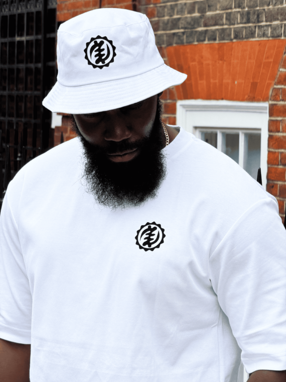 Signature Bucket Hat - White
