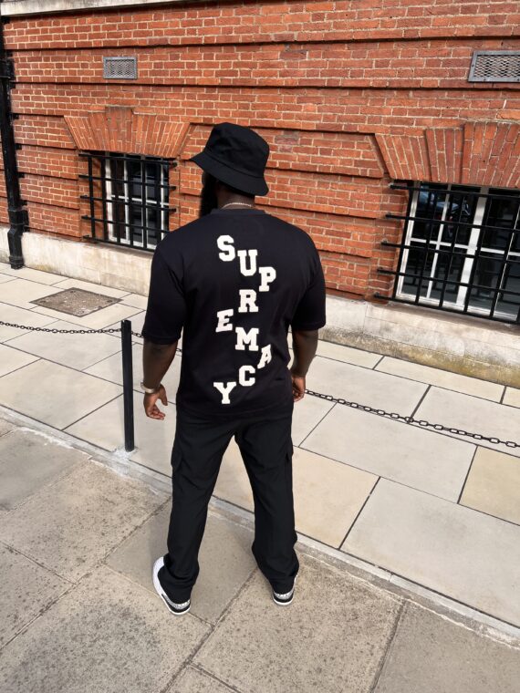 OVERSIZED SUPREMACY T-SHIRT - BLACK